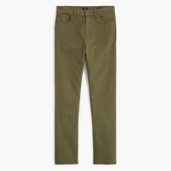 NWT J. CREW FACTORY OLIVE GREEN SLIM-FIT FLEX PANTS - SIZE 34 x 30 - Picture 3 of 15